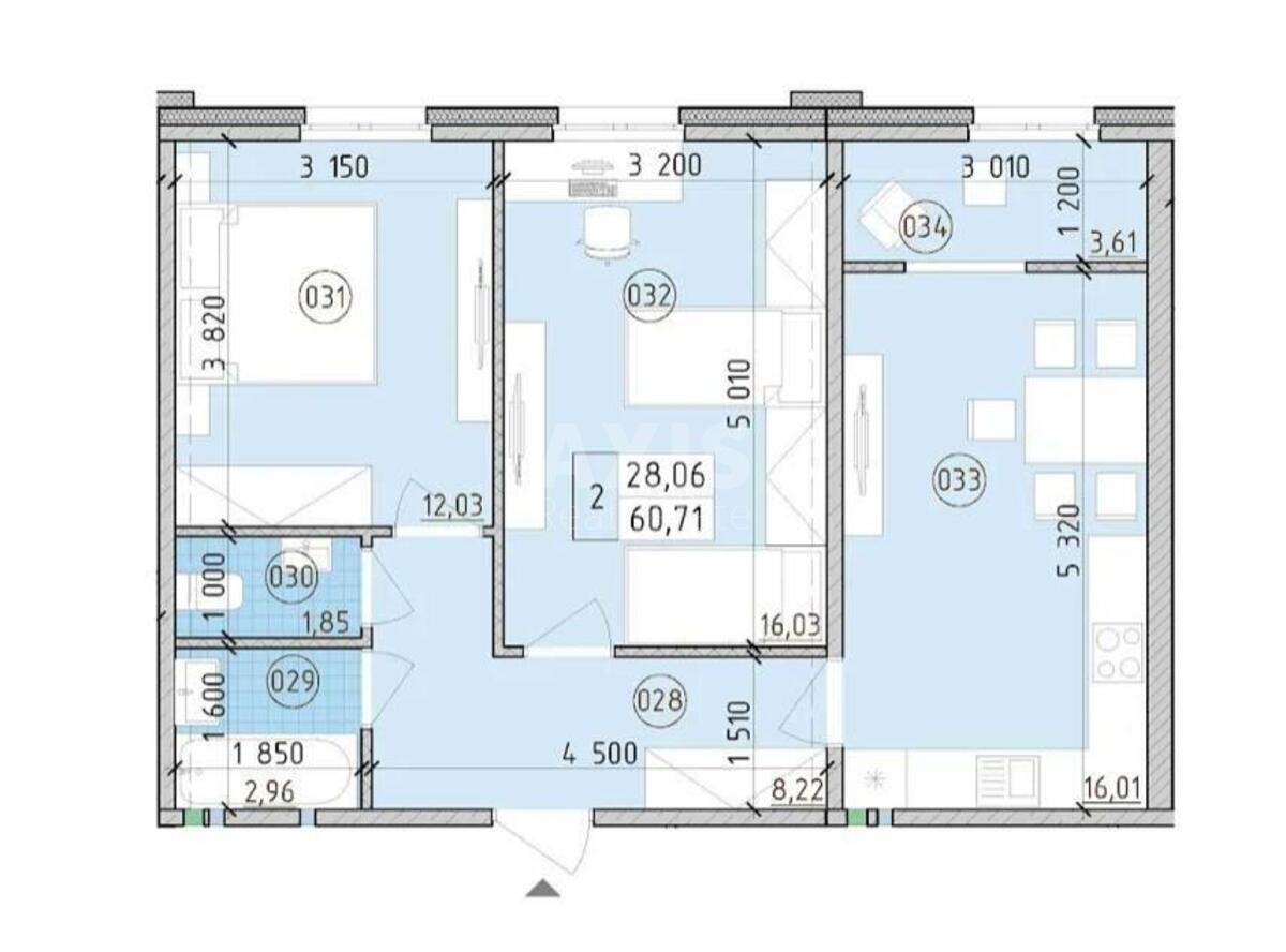 2k apartment vul. Myhajla Maksymovycha 244