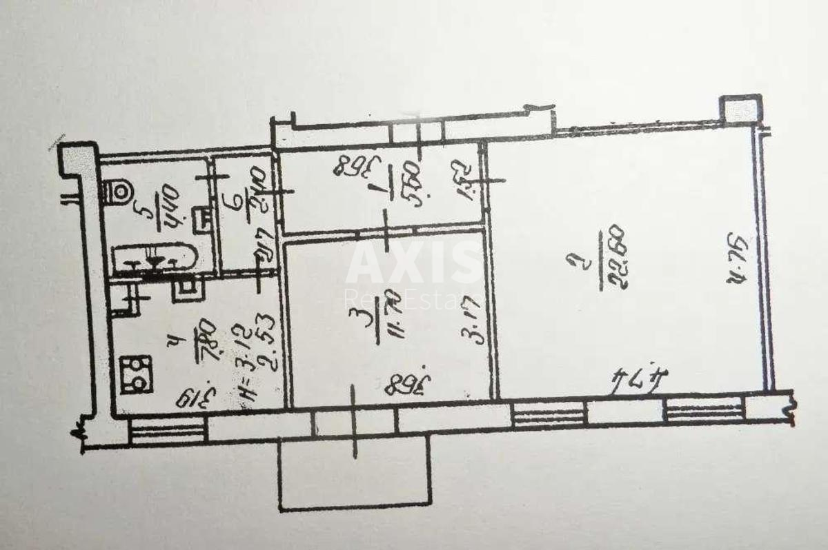 2k apartment vul. Antonovycha 2516