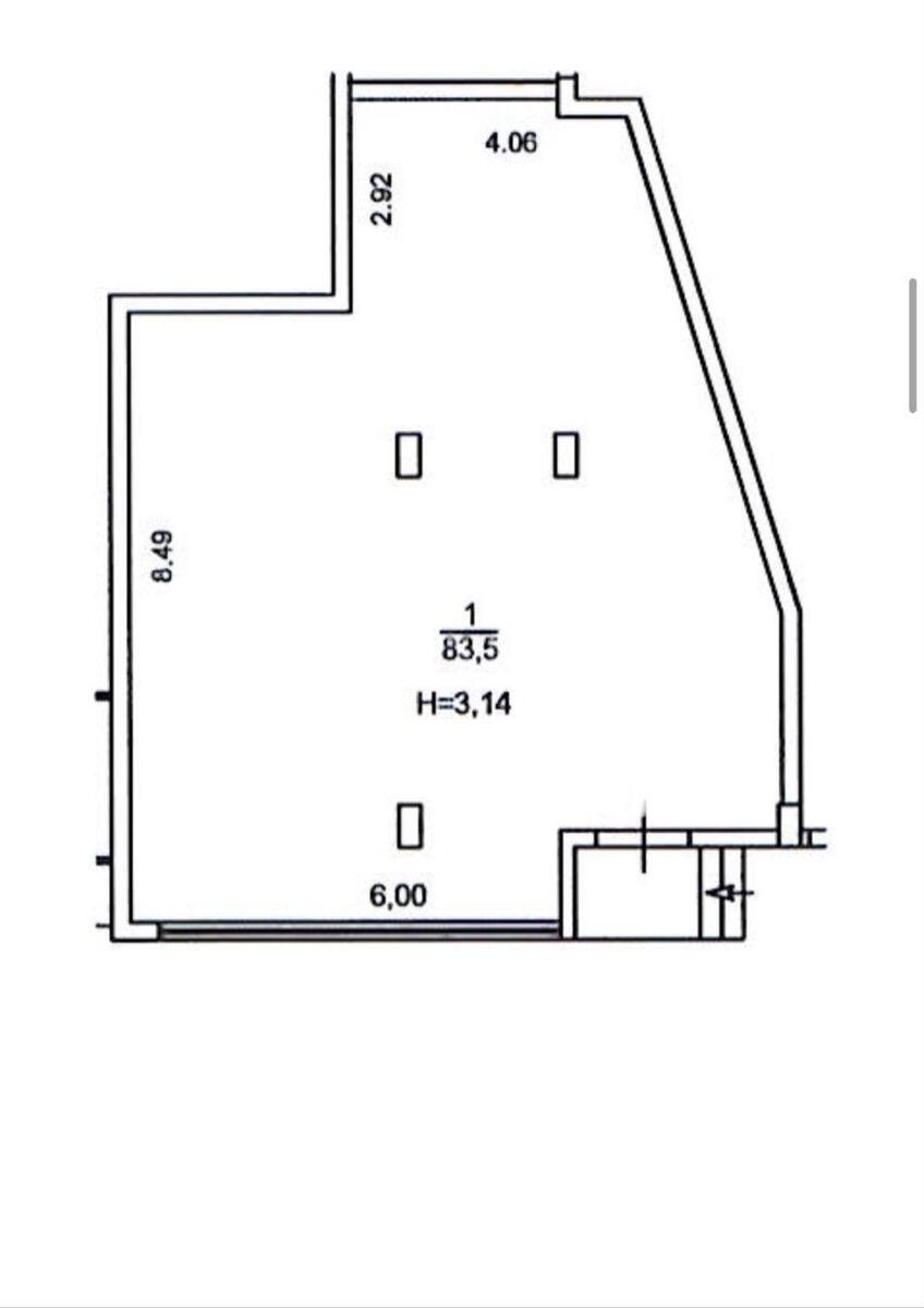 Trade object vul. Tymirjazjevs'ka 46, 83m25820410
