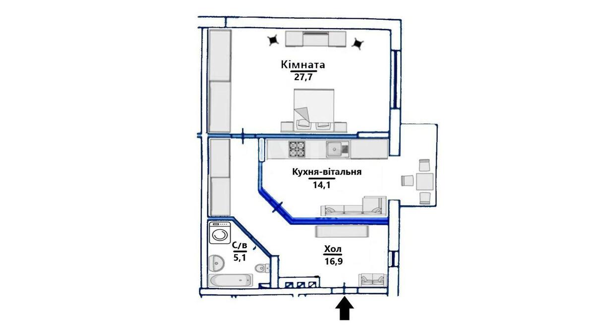 2k apartment vul. Tatars'ka 27/45786512