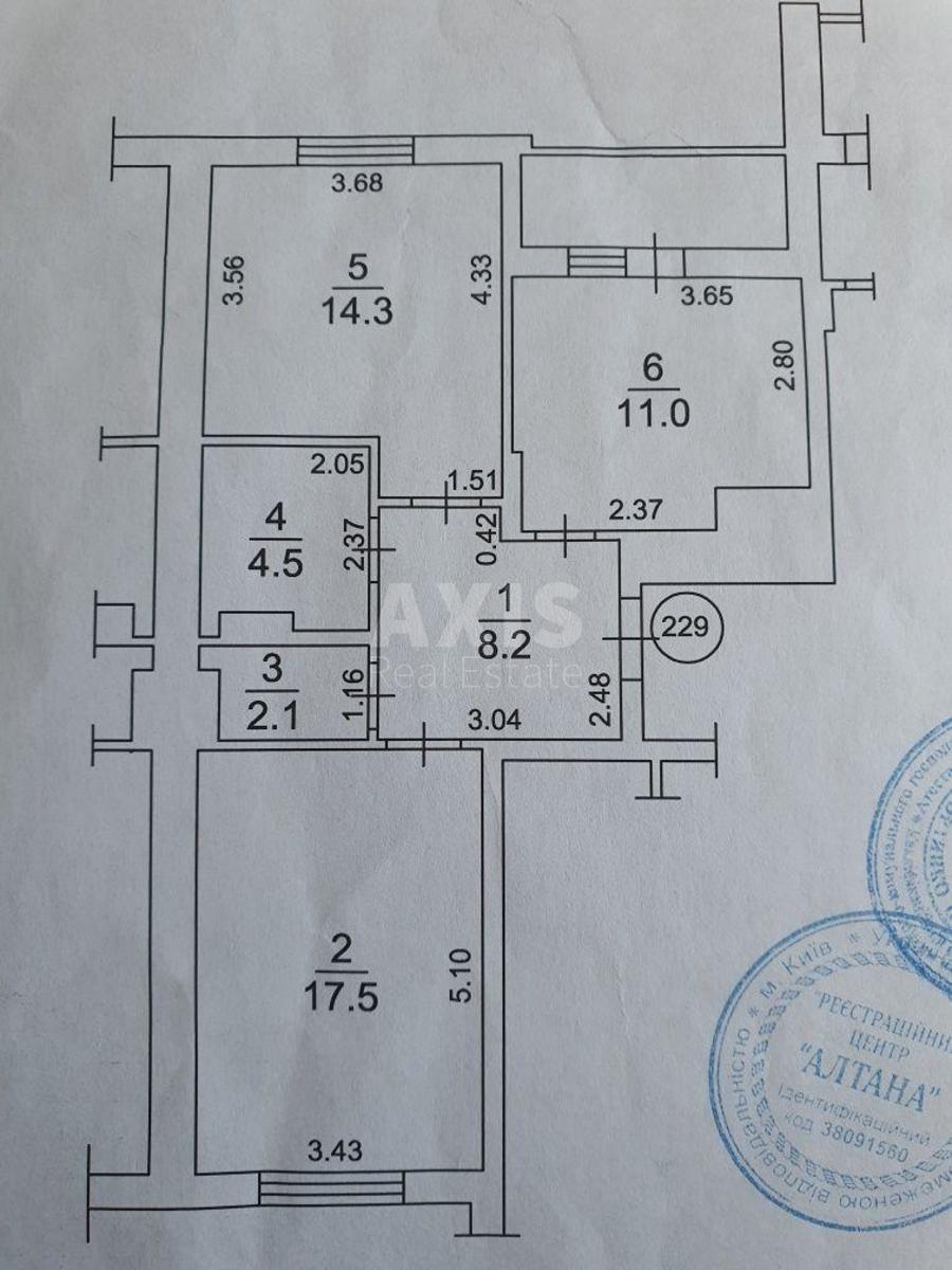 2k apartment vul. Myhajla Maksymovycha 3Г9