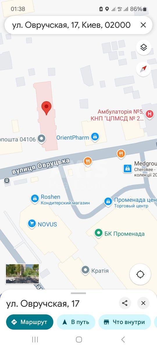 Объект торговли ул. Овручская 17, 25м22