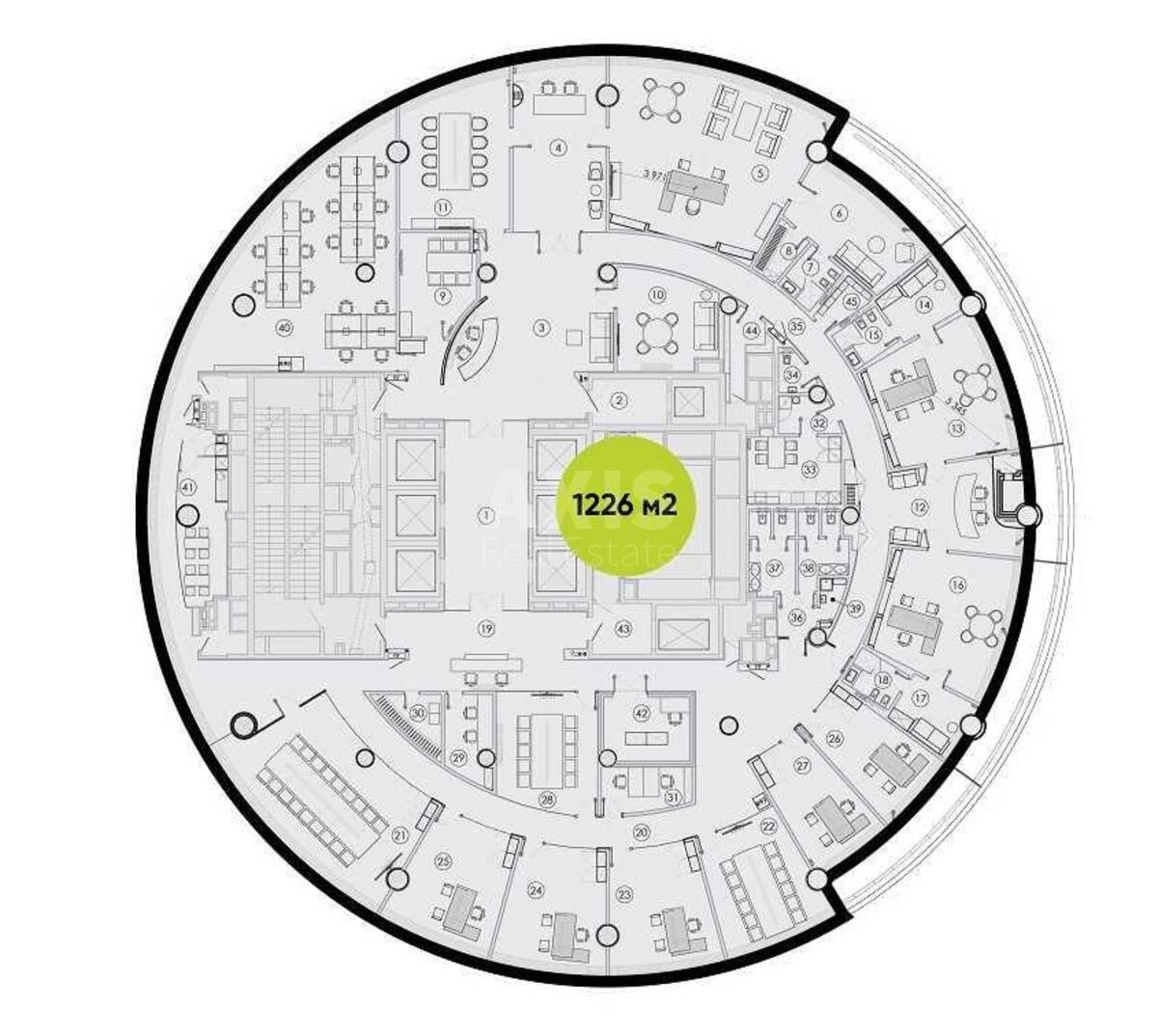 Office vul. Strutyns'kogo Sergija 13/15, 1222m26413512