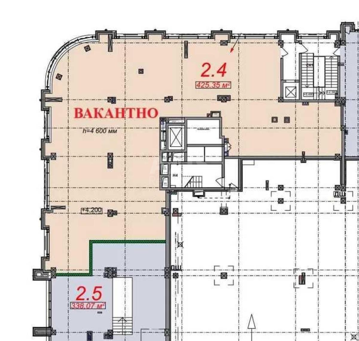 Office vul. Antonovycha 118, 425m2618646