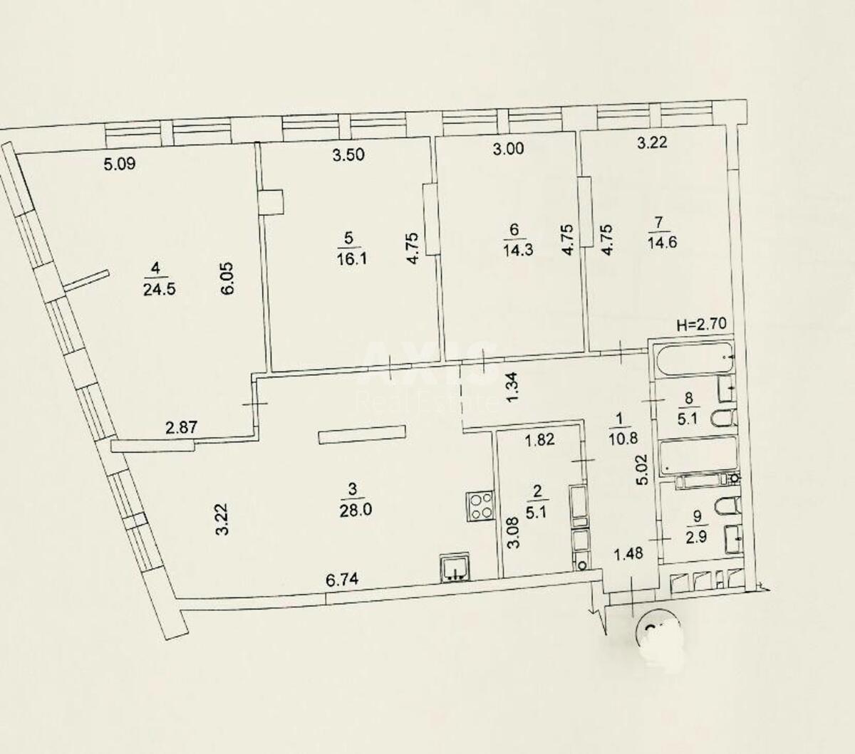 4к квартира ул. Князя Романа Мстиславича 26632181