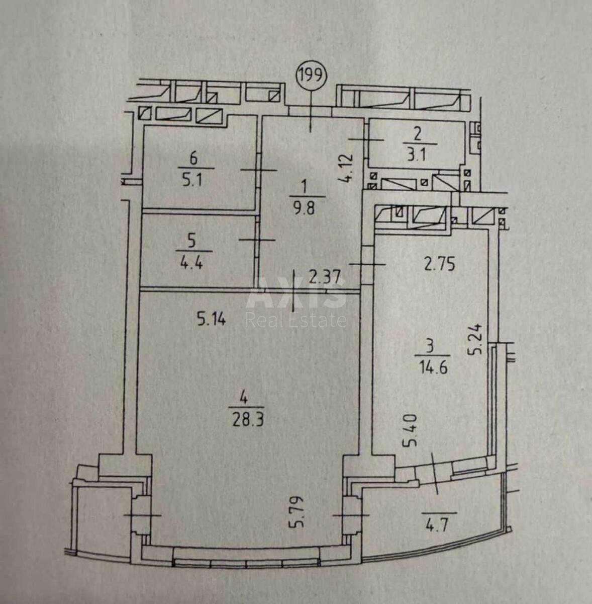 1k apartment bul. Lesi Ukrai'nky 7А6062811