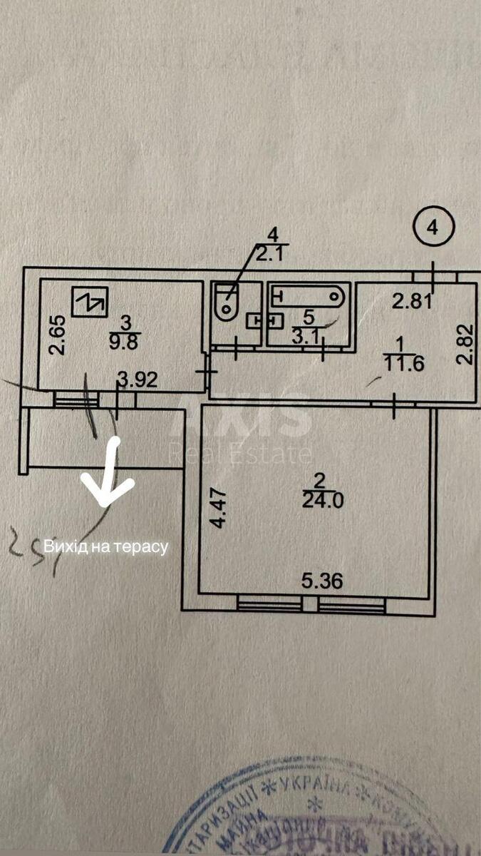 1k apartment vul. Dekabrystiv 12/3710