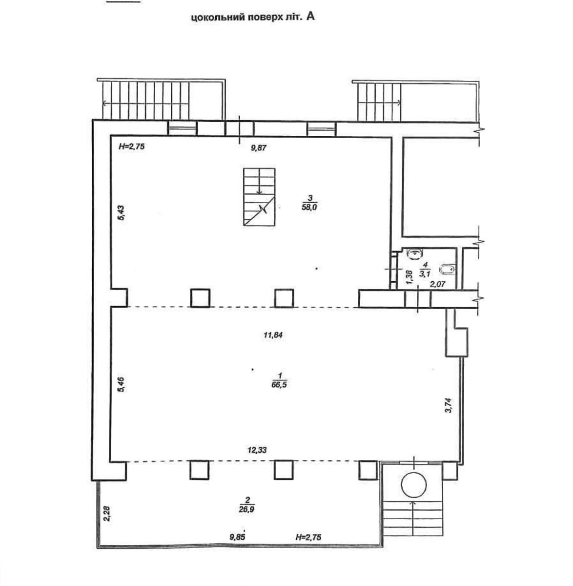 Trade object bul. Shevchenka Tarasa 44, 303m2573524