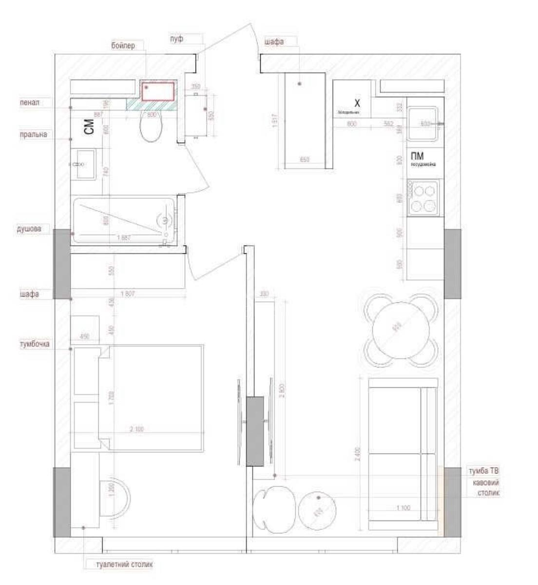 1k apartment vul. Rodyny Kristeriv 206313110