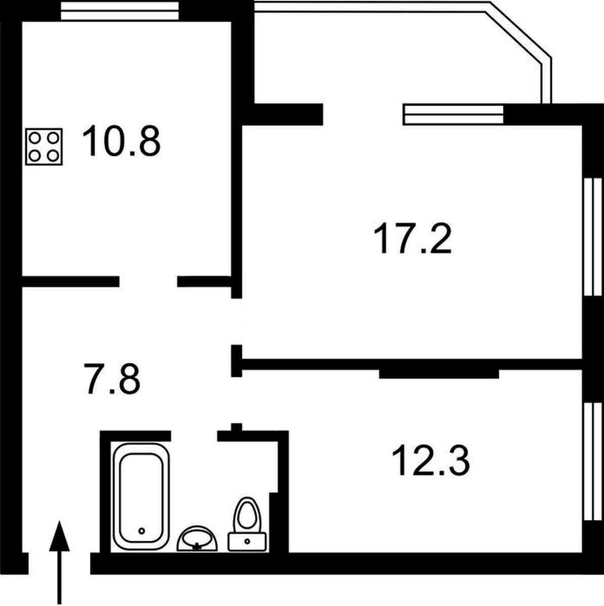 2k apartment uzv. Lysogirs'kyj 26А602417