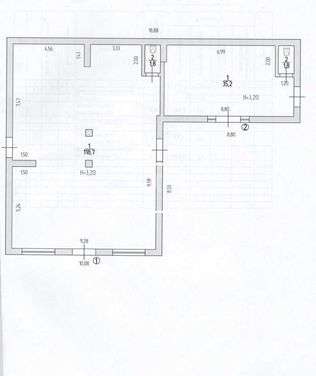Trade object shose Stolychne 23, 35m2630922