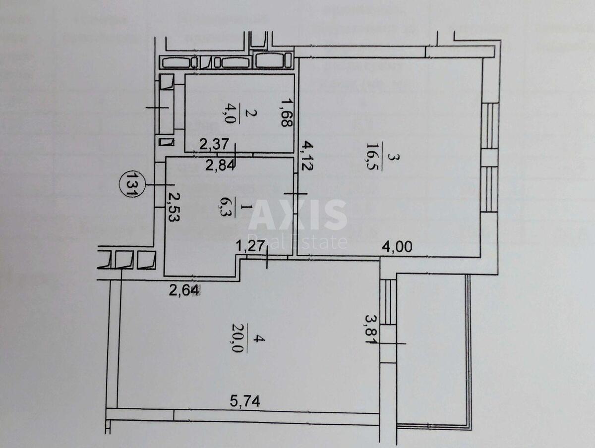 1k apartment pr-t Peremogy 6712