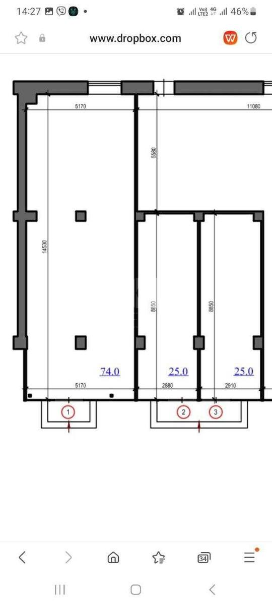 Trade object vul. Hennadiya Afanasyeva 13, 67m2607813