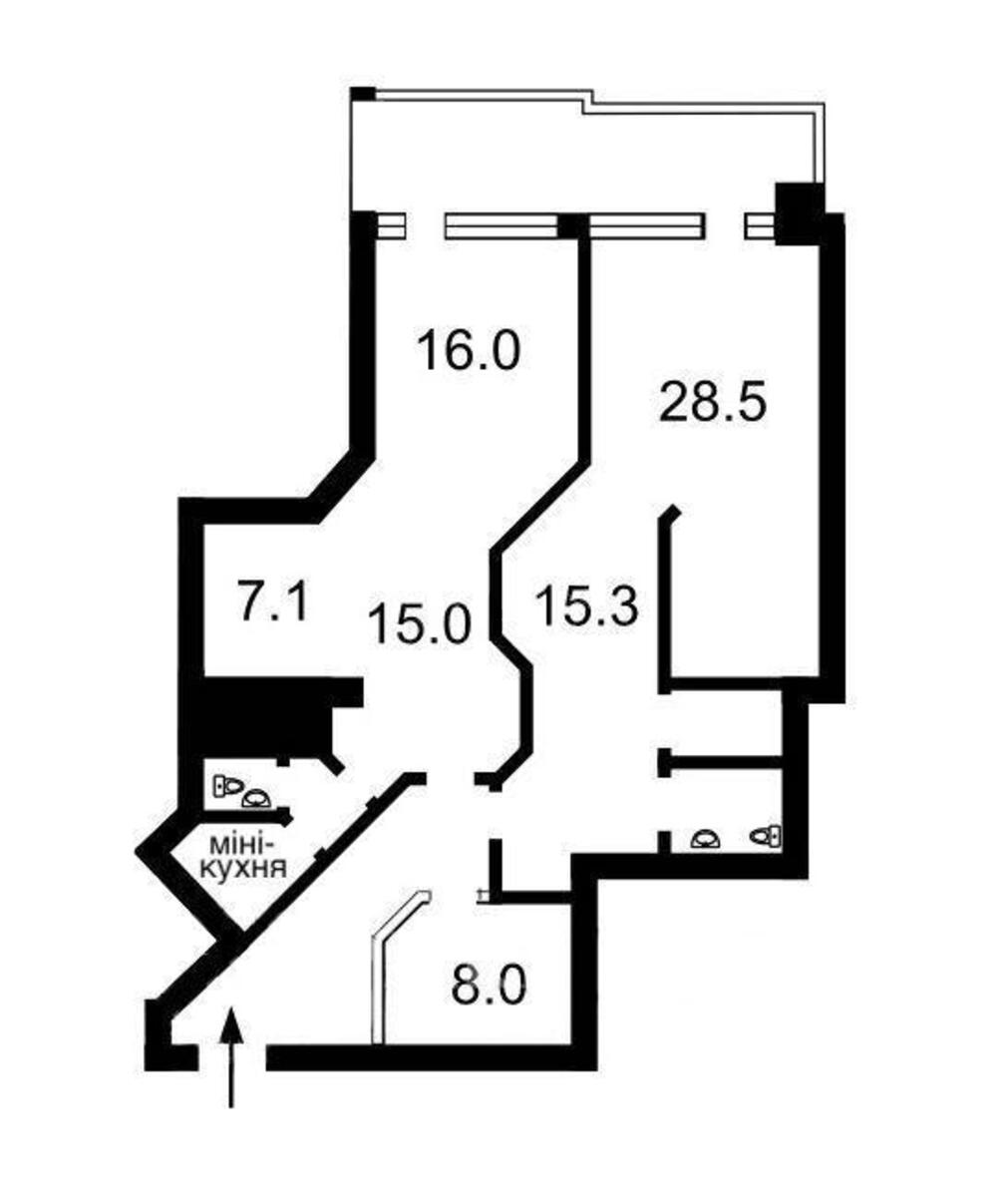 Office vul. Velyka Vasyl'kivs'ka 72, 115m2624756