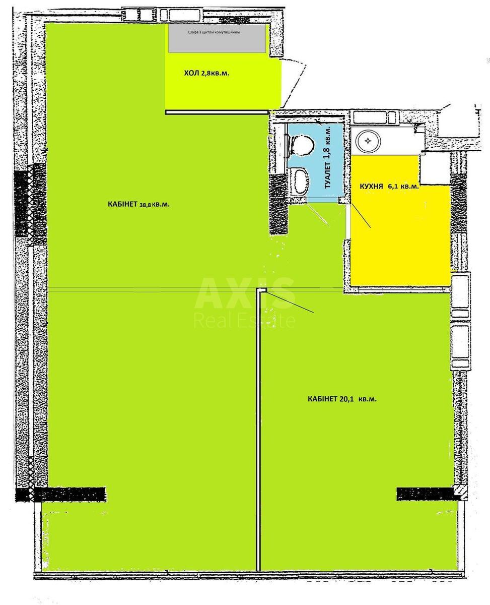 Office vul. Lypkivs'kogo Vasylja Mytropolyta 37В, 71m2594704