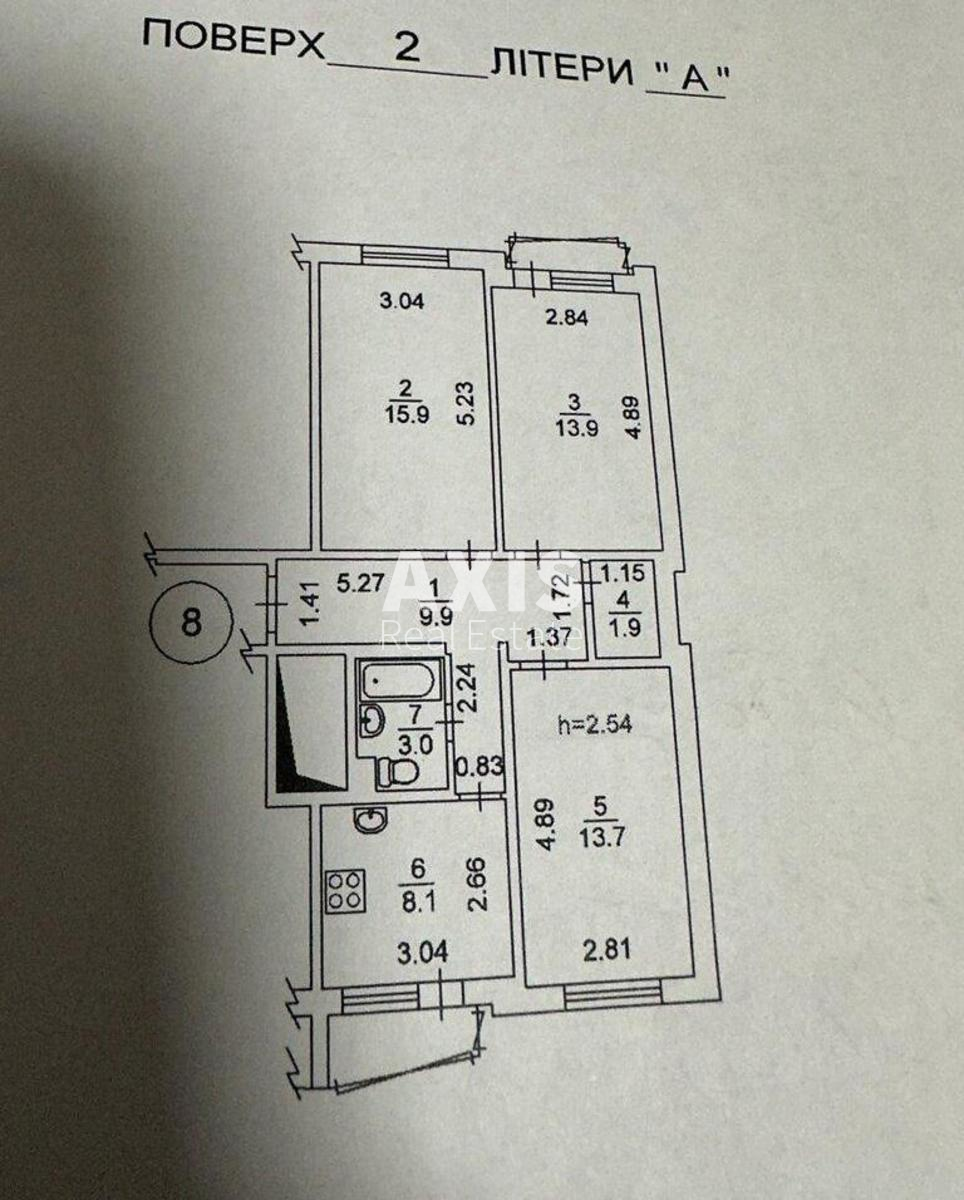 3k apartment vul. Bratyslavs'ka 24