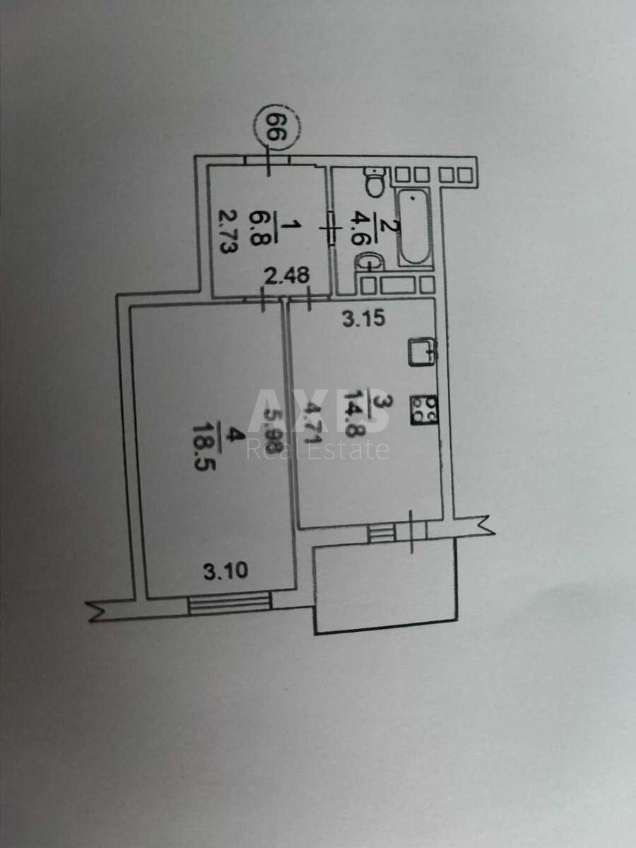 1k apartment vul. Petryc'kogo Anatolija 19619777