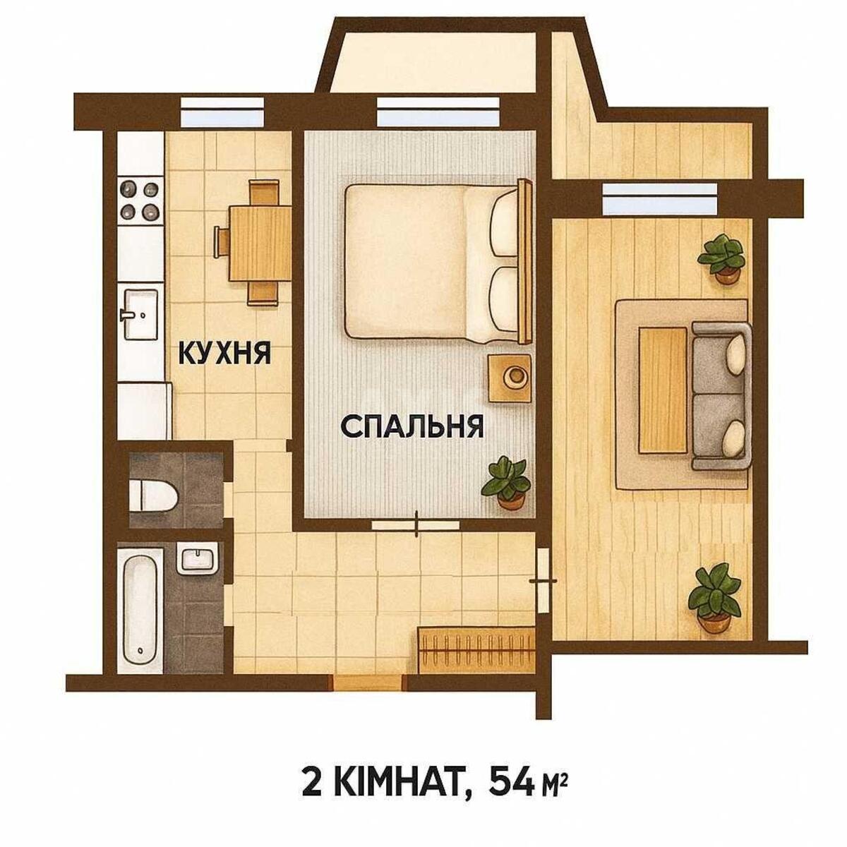 2k apartment vul. Dragomanova 22622365