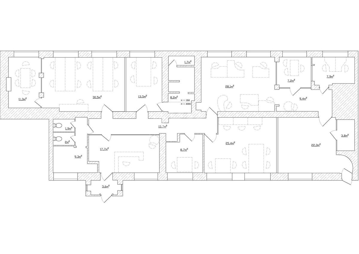Office vul. Vyborz'ka 89А, 230m211