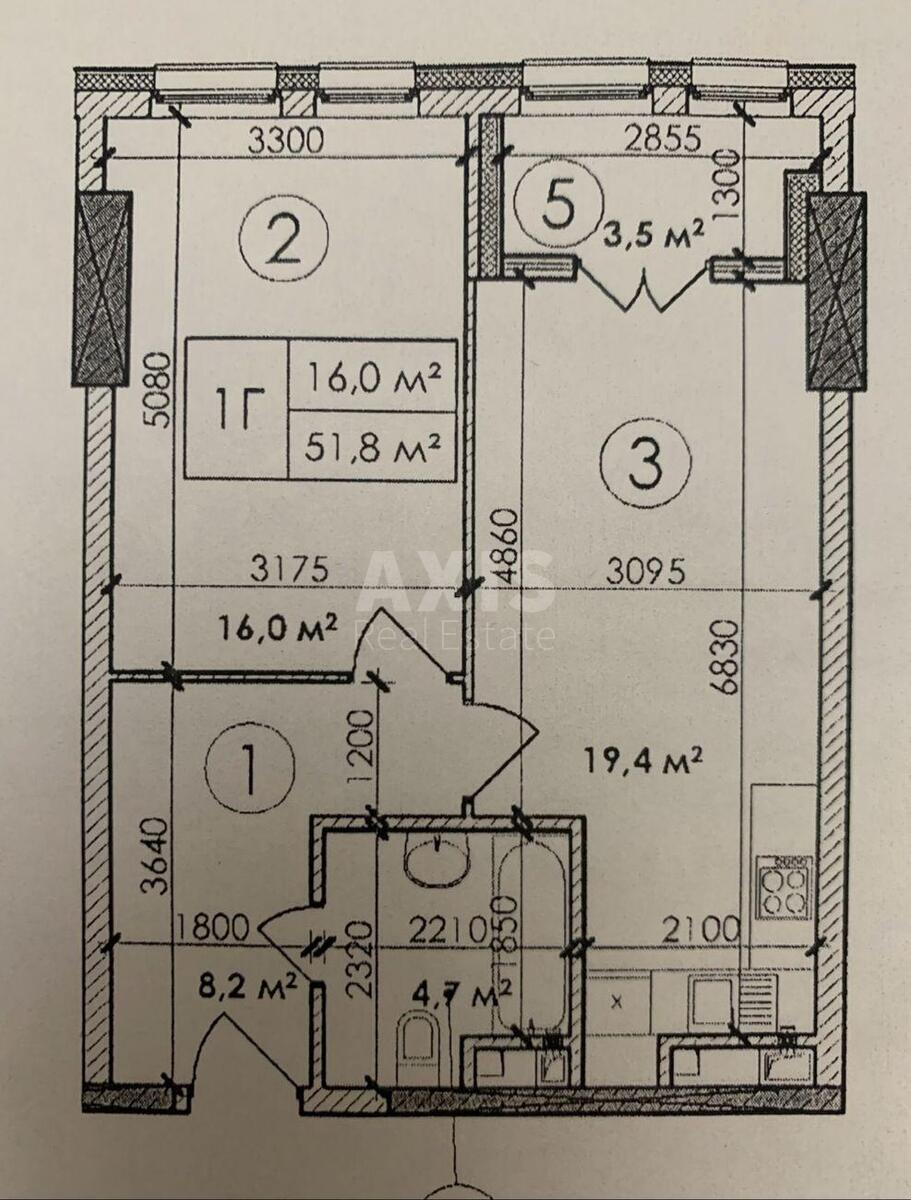 1k apartment pr-t Peremogy 115667617