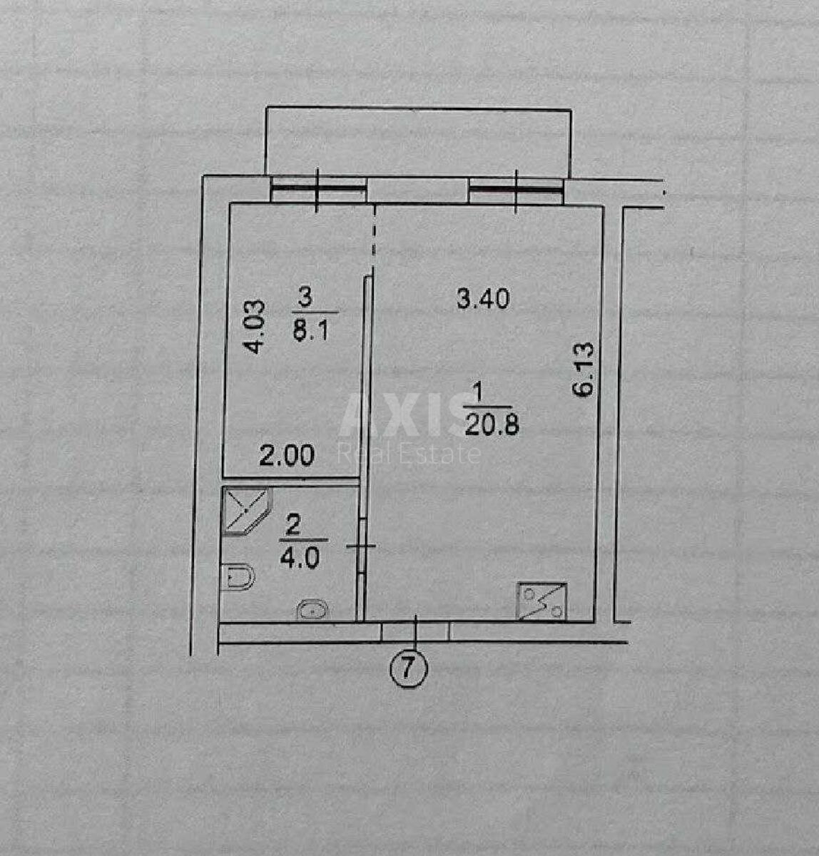 1k apartment vul. Sergija Kolosa 4Б12