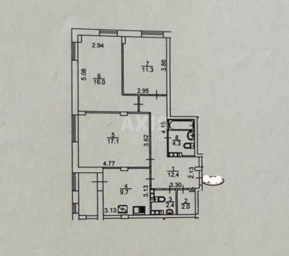 3к квартира ул. Регенераторная 4, корп. 11582729
