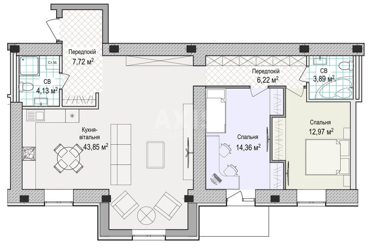 3k apartment vul. Pyrogovs'kogo Oleksandra 19/8584081
