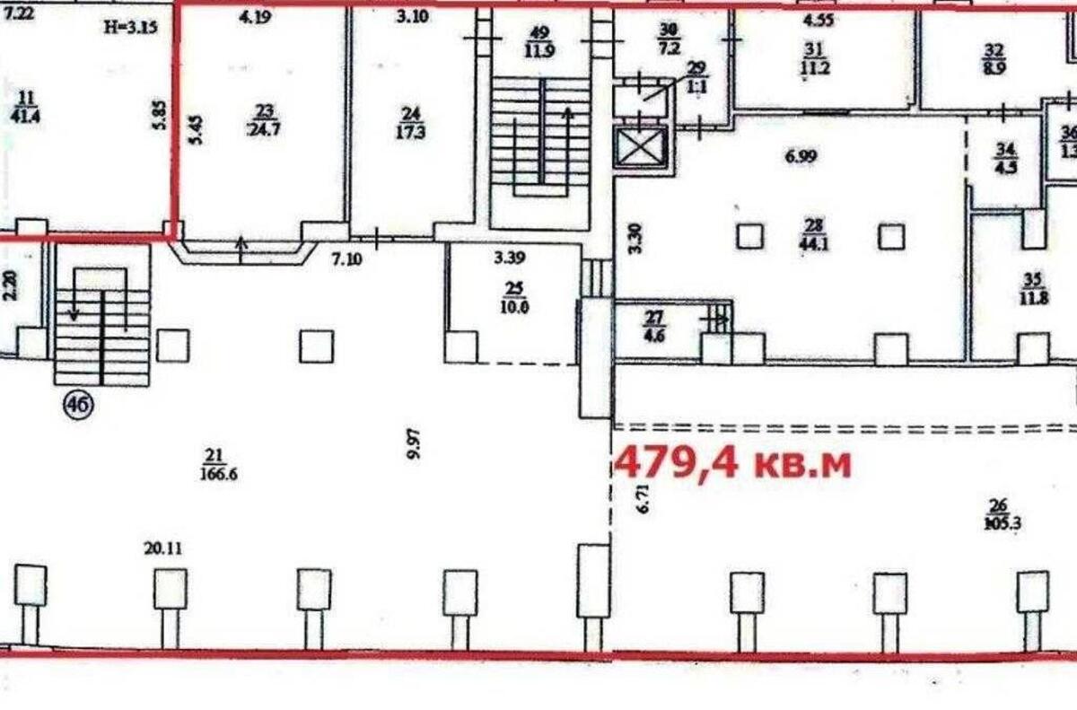 Office vul. Hreshhatyk 7/11, 554m20