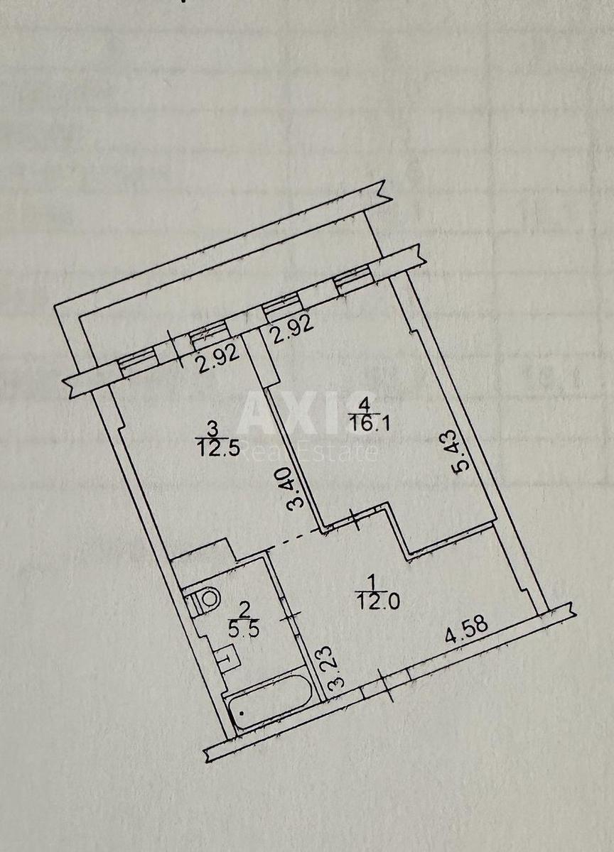 1k apartment vul. Malozemel'na 755