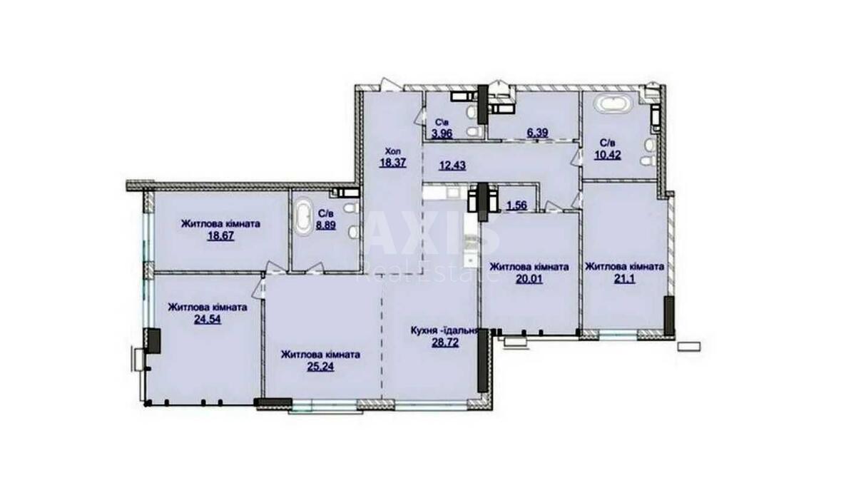 4k apartment vul. Dragomyrova Myhajla 17Б591611