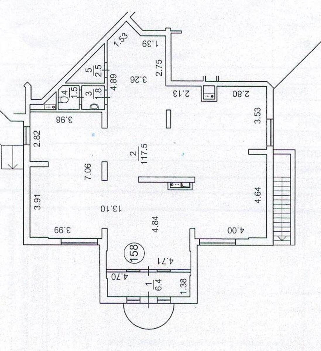Trade object vul. Symonenka Vasylja 5, 130m21