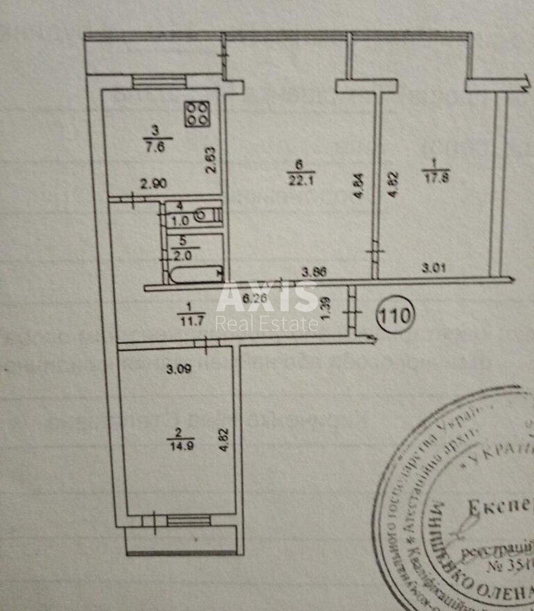 3k apartment vul. Tymoshenka Marshala 10