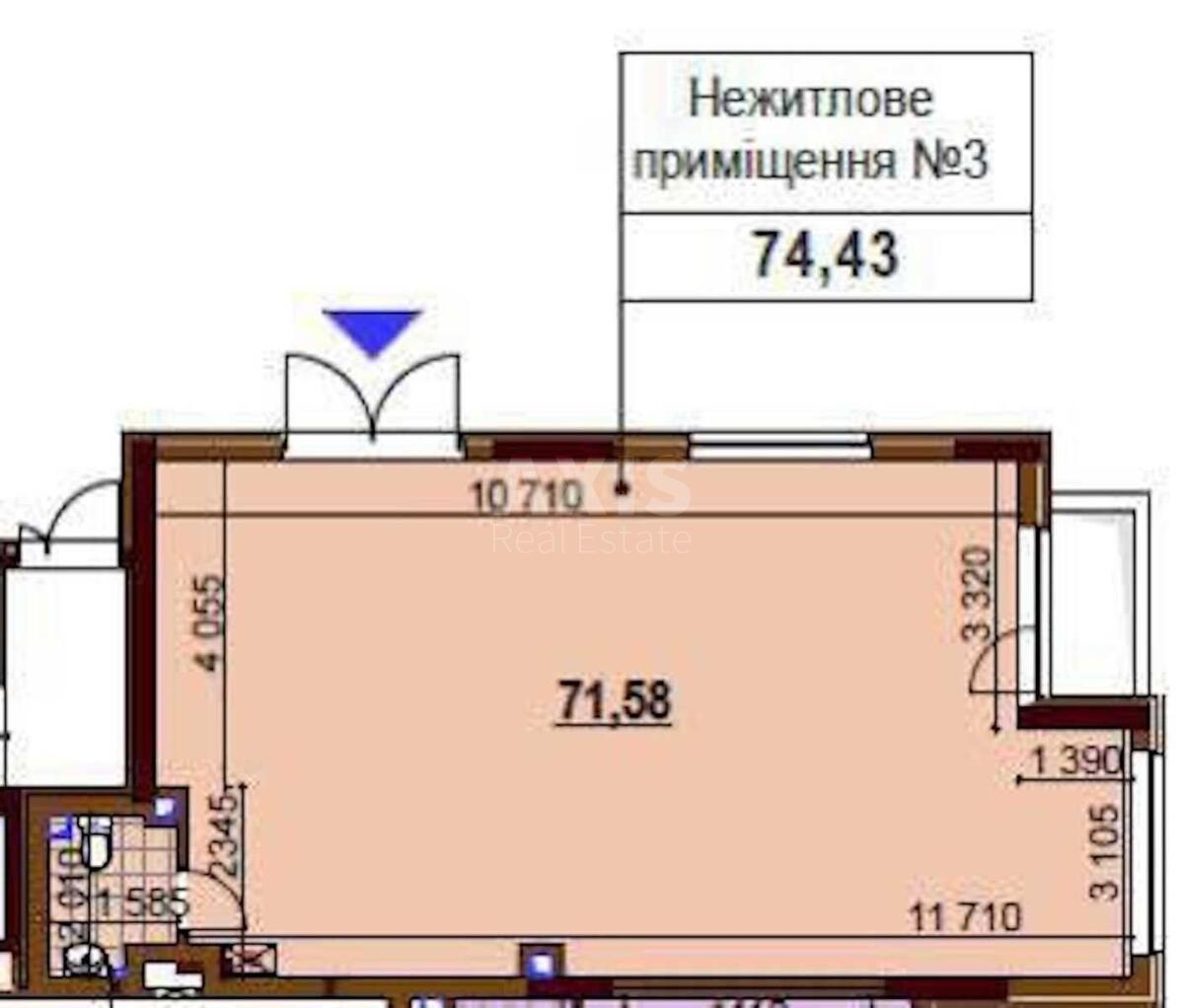 Объект торговли ул. Семьи Кристеров 14В, 74м23