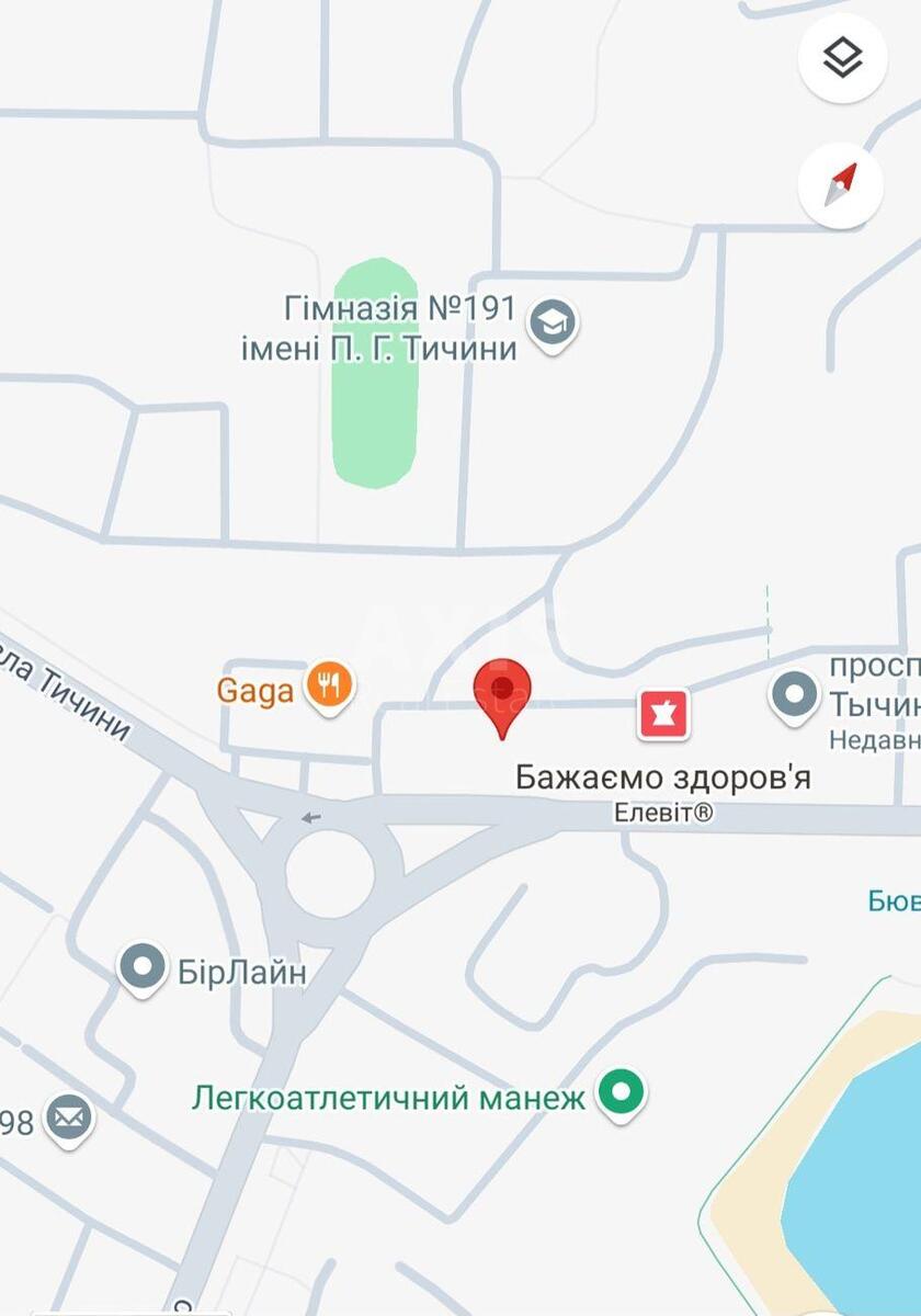 Объект торговли пр-т Тычины Павла 9, 77м22