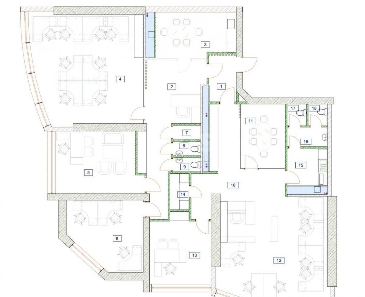 Office uzv. Klovs'kyj 7, 256m26069810