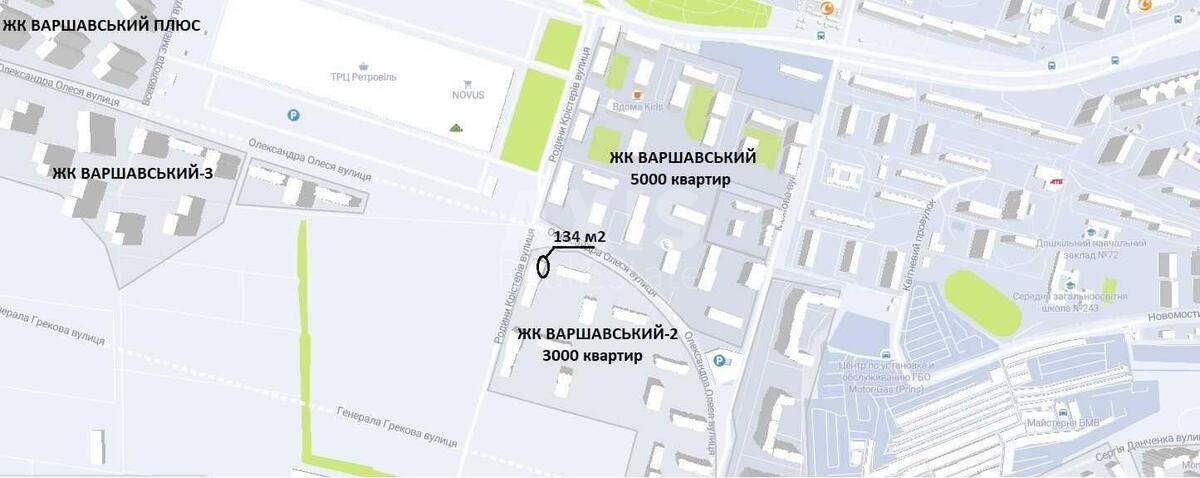 Объект торговли ул. Семьи Кристеров 16, 134м20
