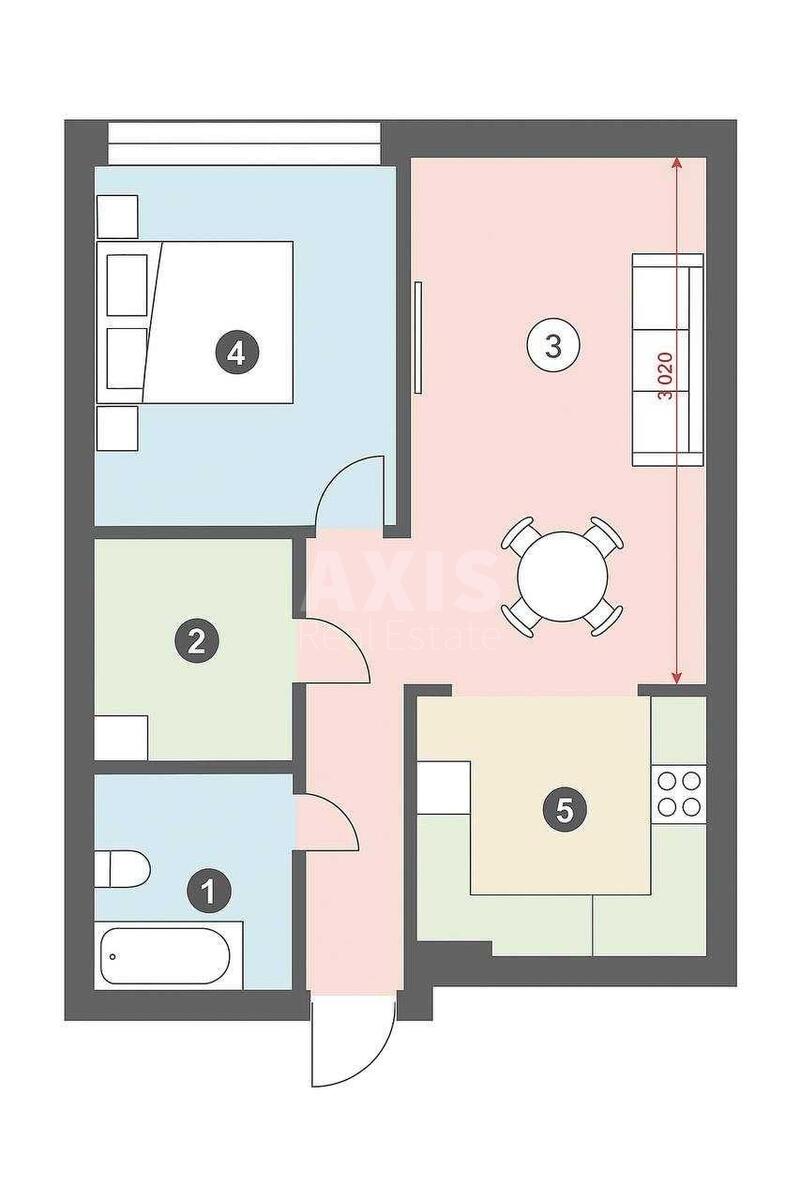 2k apartment vul. Andriya Verkhohlyada 18609022