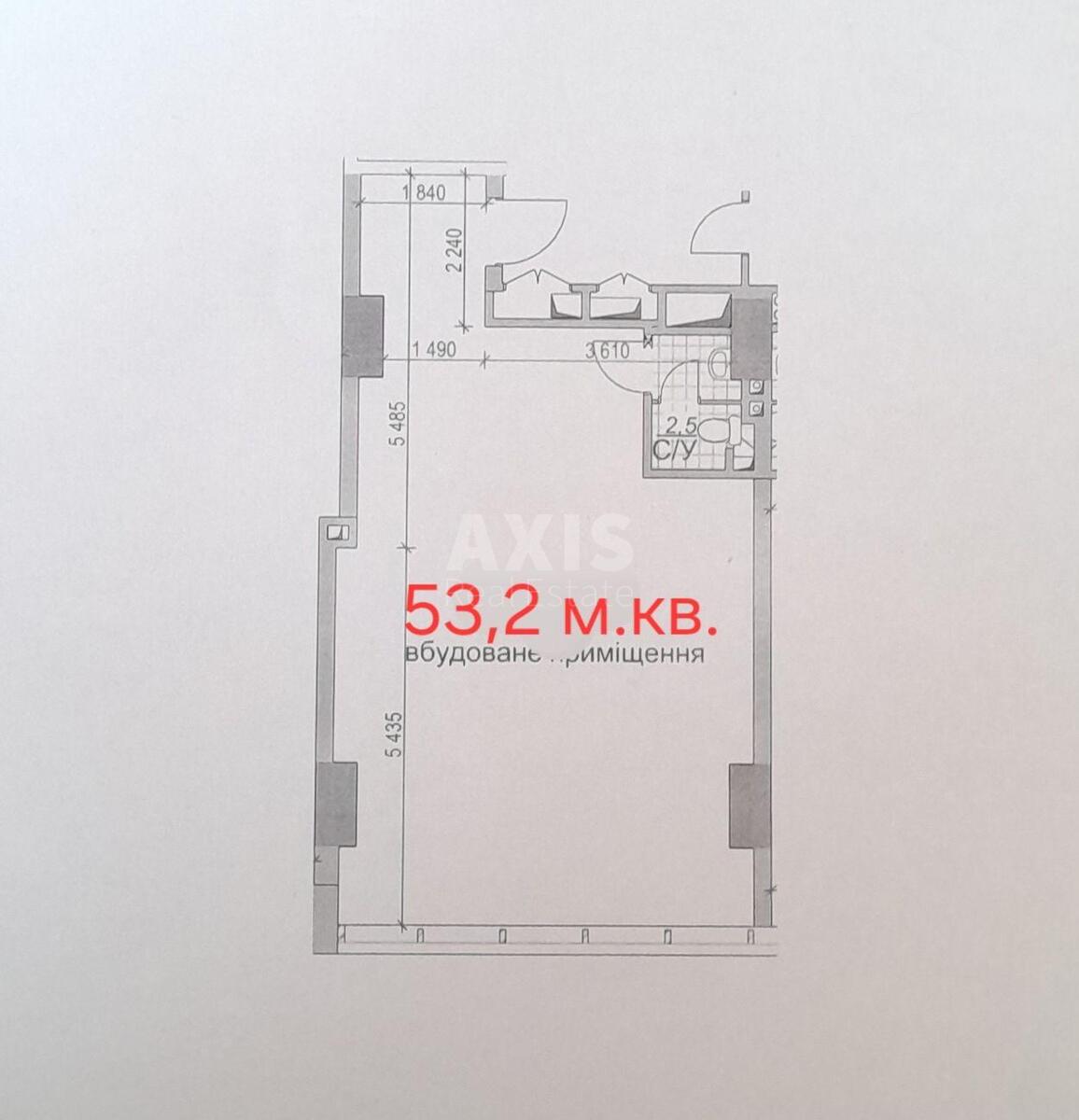 Office vul. Kustanajs'ka 13, 53m2586247