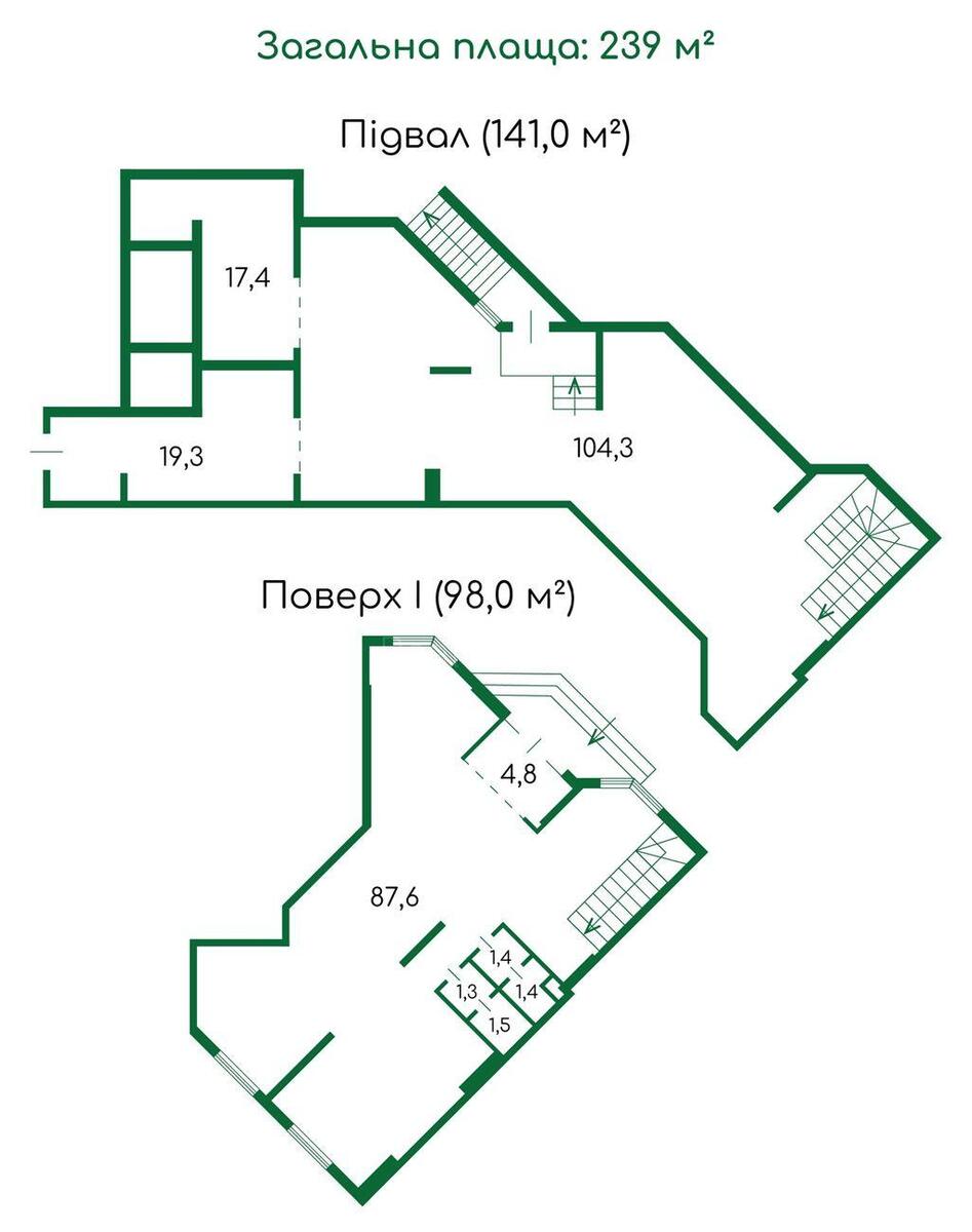 Trade object vul. Symonenka Vasylja 5, 239m20
