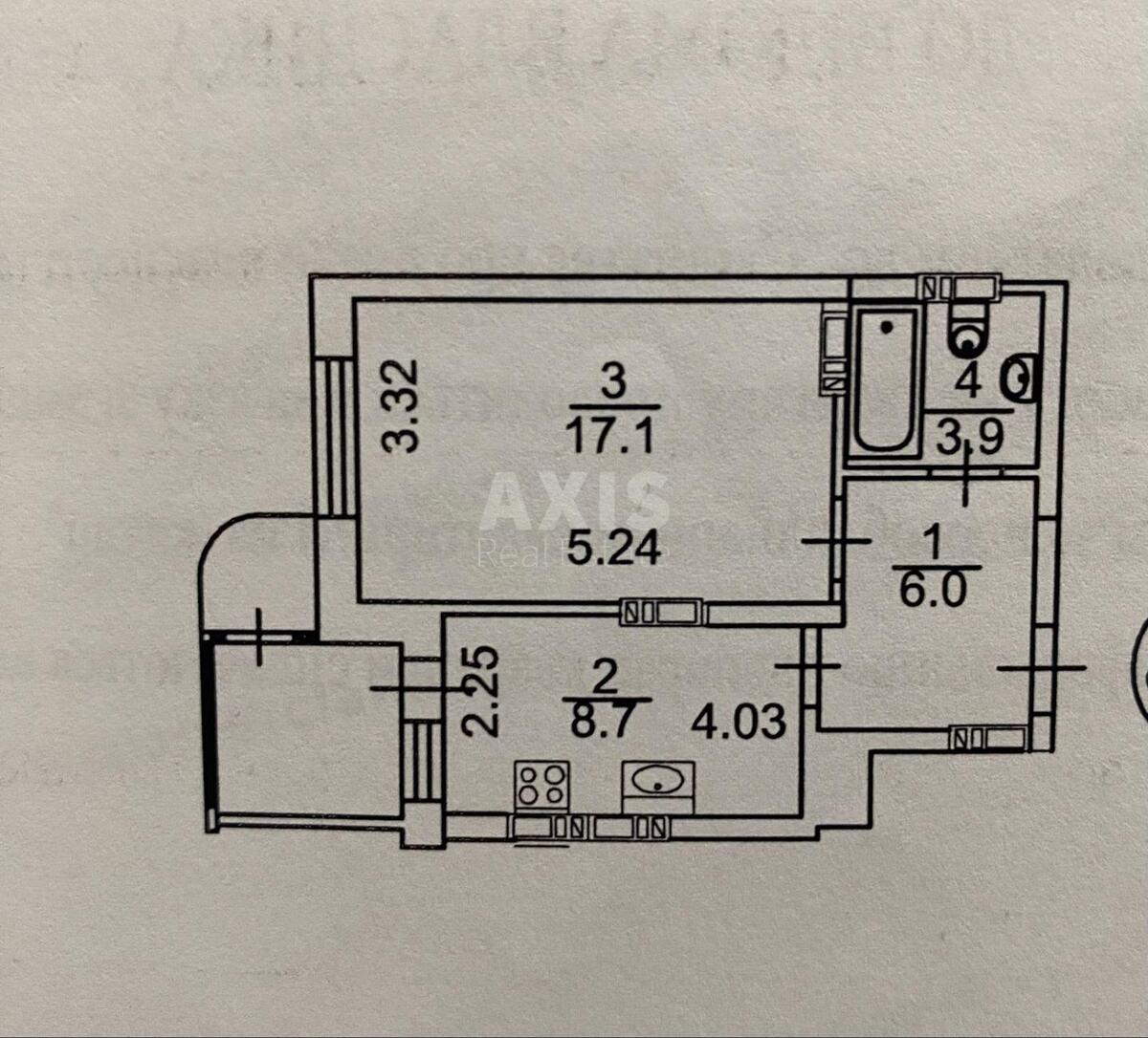 1k apartment vul. Petra Kalnyshevs'kogo 79