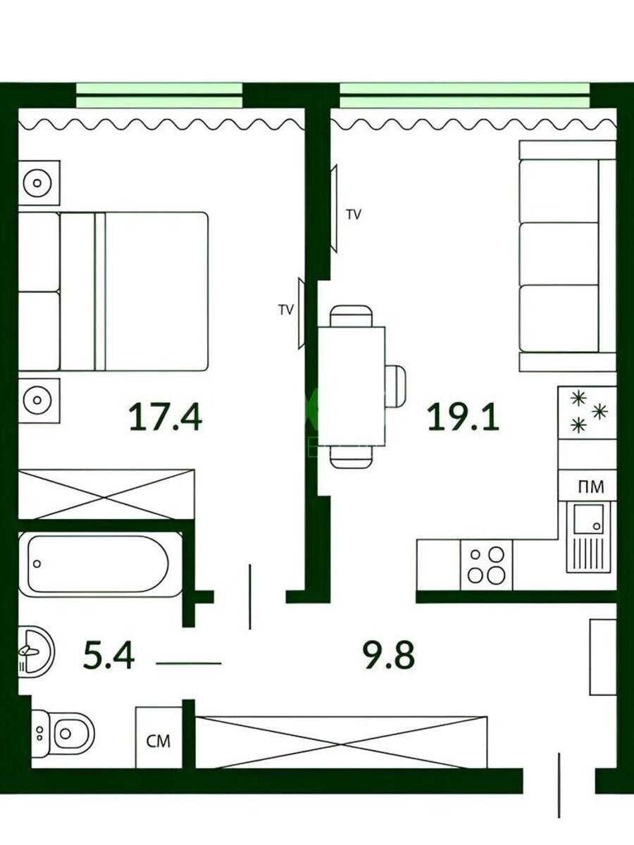 1k apartment vul. Myhajla Maksymovycha 32592095