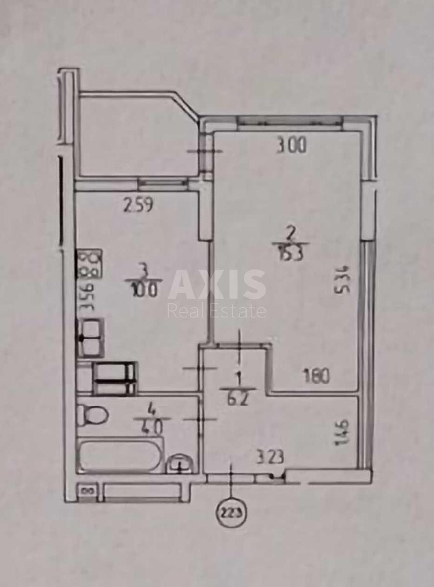 1k apartment vul. Zakrevs'kogo Mykoly 42А7