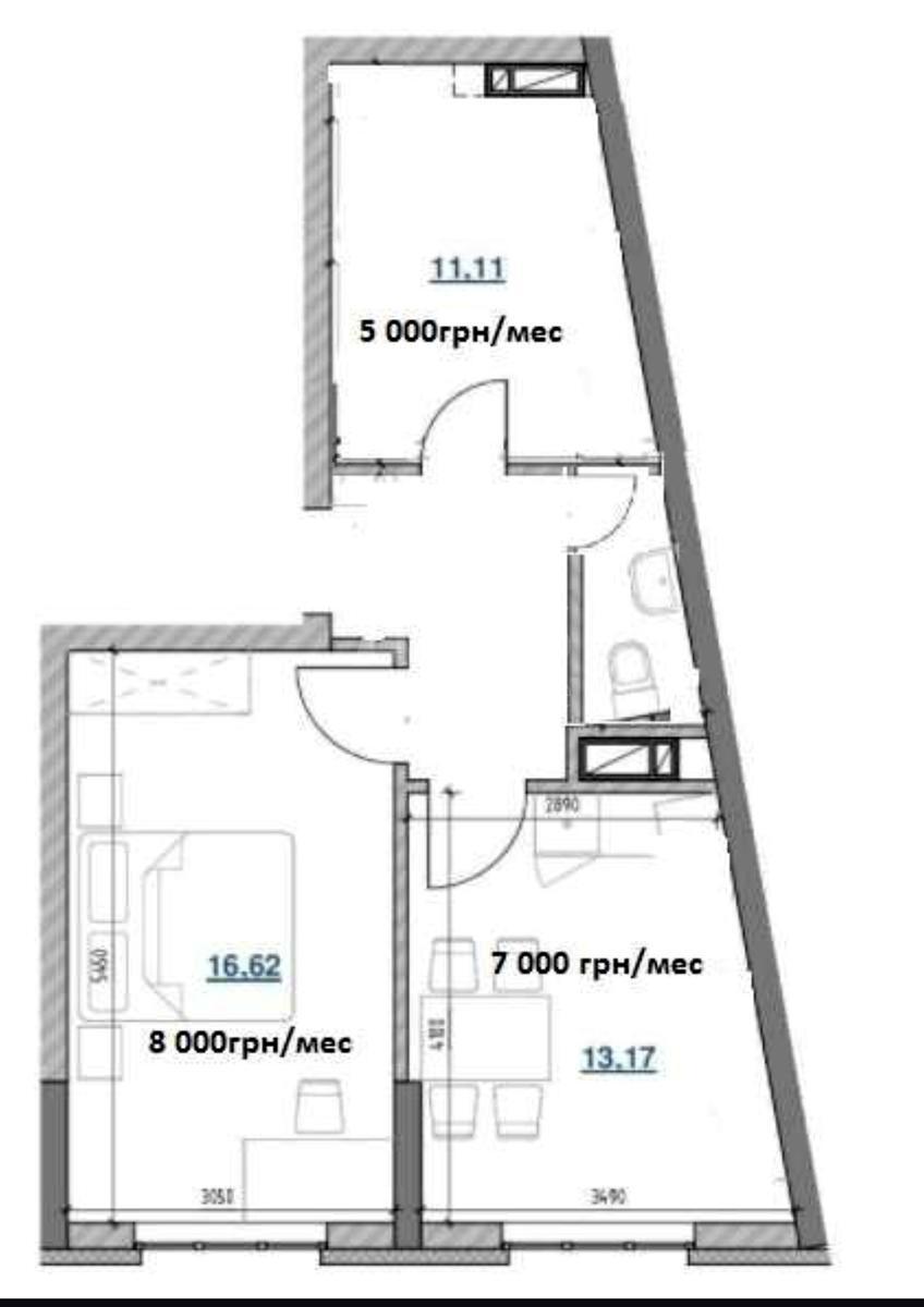 Офис наб. Днепровская 17В, 47м2603209