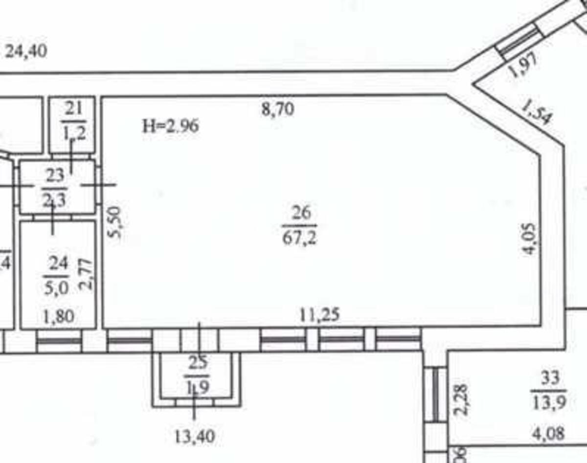 Office vul. Jaroslavs'ka 11В, 77m29