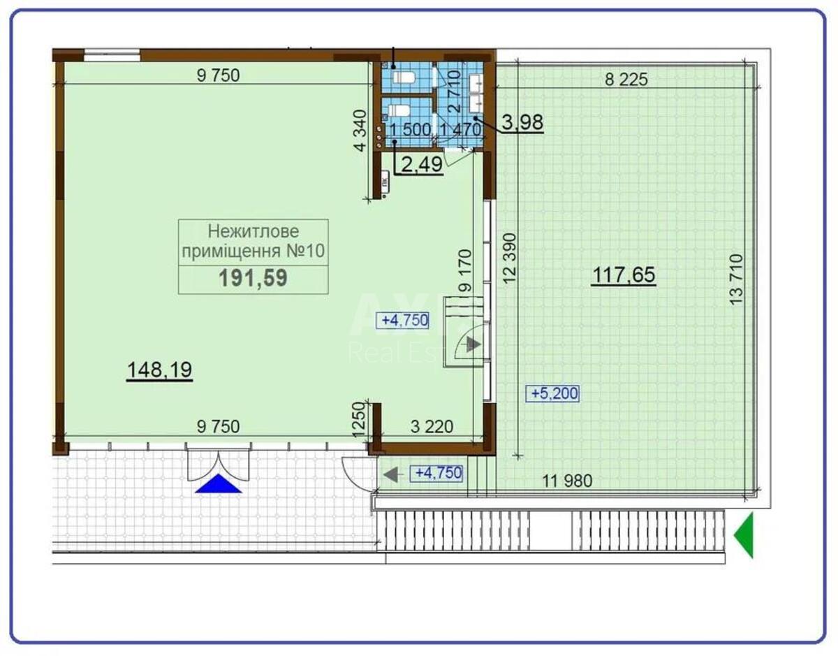 Service object vul. Oleksandra Olesja 8, 192m20