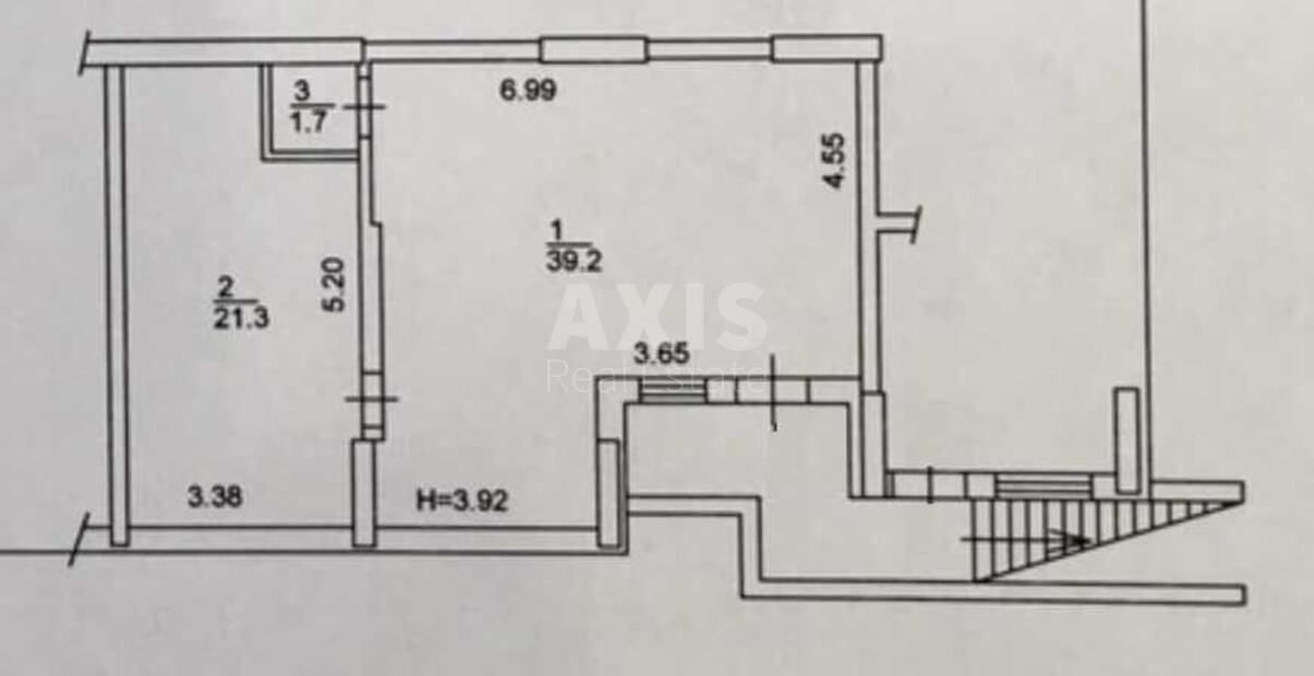 Trade object vul. Lebedjeva Mykoly 4/39А, 62m2587785