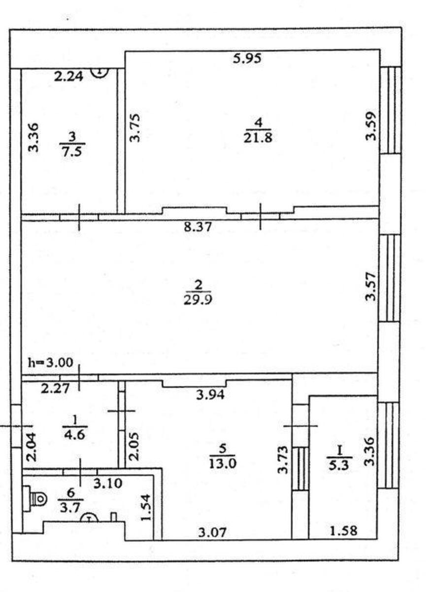 3k apartment vul. Lejpcyz'ka 135