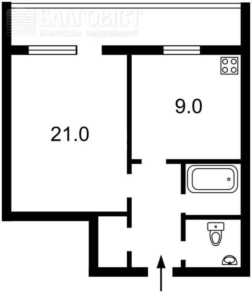 3k apartment vul. Borysoglibs'ka 127