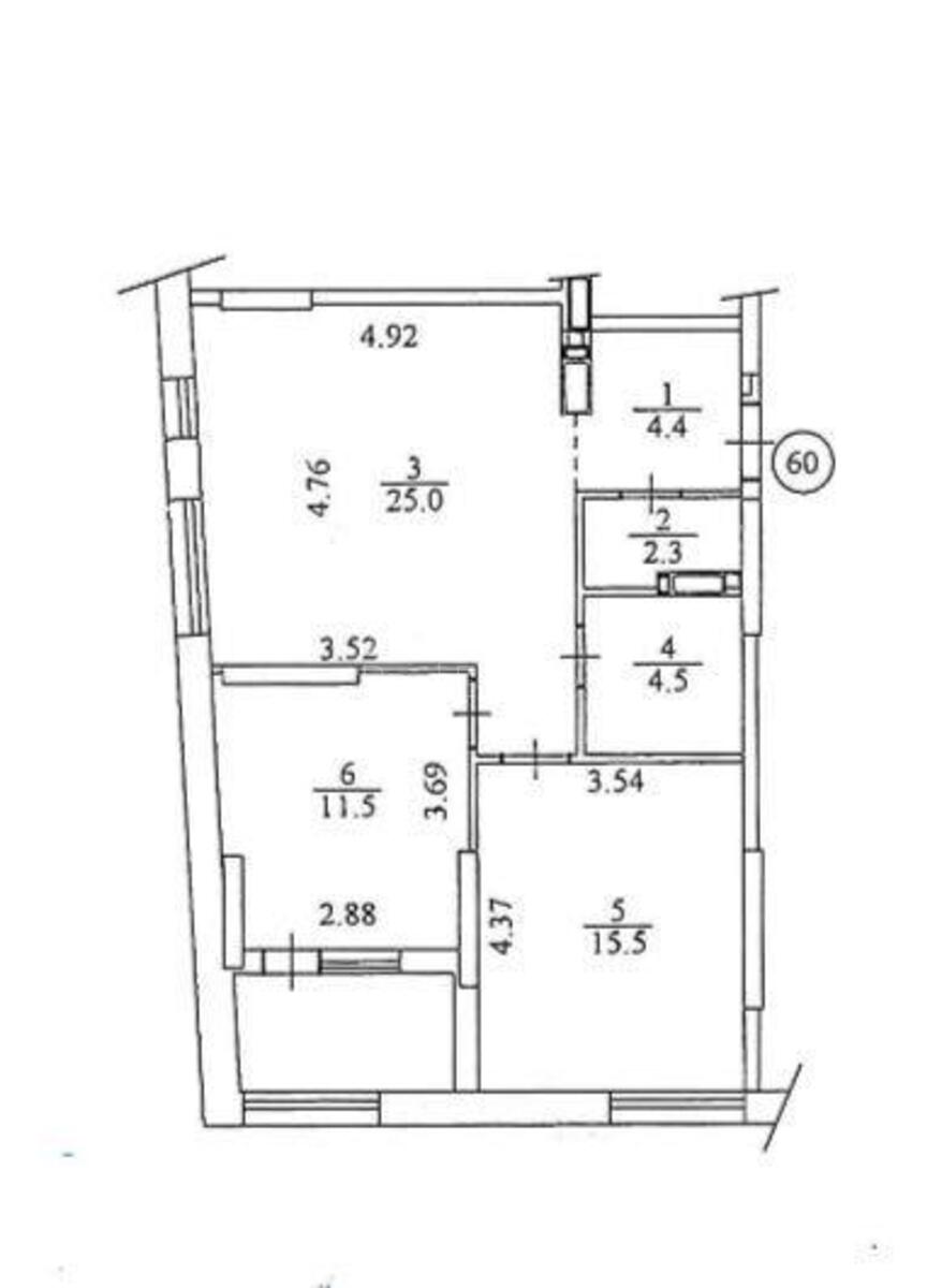 2k apartment shose Naddniprjans'ke 2А5807610