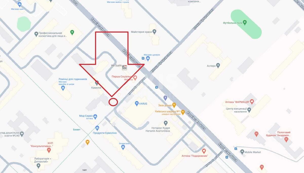 Trade object shose Harkivs'ke 158, 20m2613312